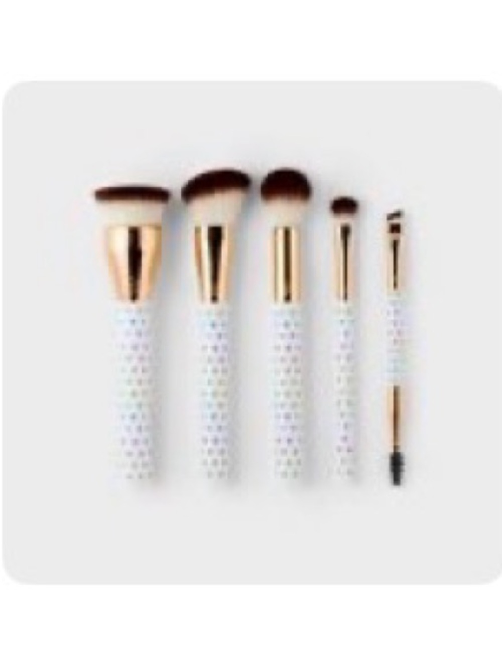 5pc Disco Hearts Wave Makeup Brush Set - Roller Rabbit × Target